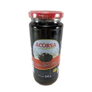 ACORSA BLACK PITTED OLIVES