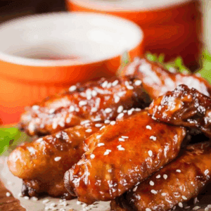 CHICKEN NIBBLES MARINATED IN HONEY SOY