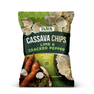 DJ&A CASSAVA CHIPS LIME & CRACKED PEPPER