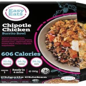 EASY EATS MEALS CHIPOTLE CHICKEN BURRITO BOWEL