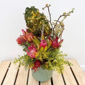 FLOWERS NATIVE SEASONAL VASE ARRANGEMENT