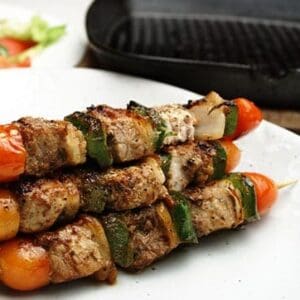 KEBABS LAMB AND HALOUMI