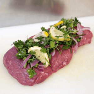 LAMB LEGS BUTTERFLY MARINATED GREEK STYLE