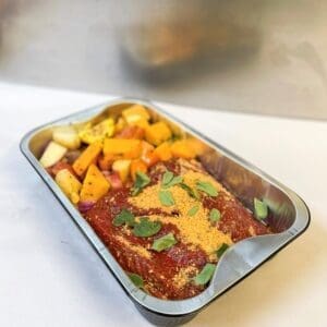 LEMON OREGANO BUTTERFLIED LAMB WITH VEGGIES FAMILY PACK