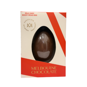 MELBOURNE CHOCOLATE MILK CHOC ROCKY ROAD EGG