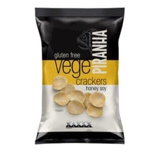PIRANHA VEGE CRACKERS HONEY SOY GLUTEN FREE