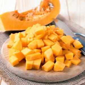 PUMPKIN PEELED AND DICED