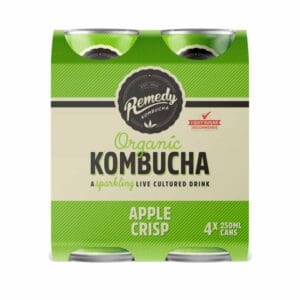 REMEDY KOMBUCHA ORGANIC APPLE CRISP 4PACK