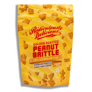RIDICULOUSLY DELICIOUS PEANUT BRITTLE