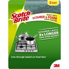 SCOTCHBRITE SCOURERS 2 PK