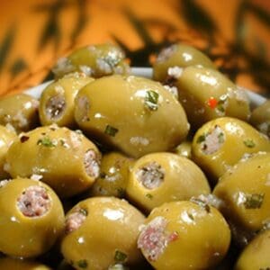 SEGRETI GREEN OLIVES STUFFED ANCHOVY
