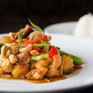 THAI CHADA CHICKEN CASHEW NUT AND RICE