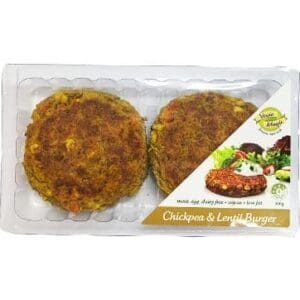 VEGIE MAGIC CHICKPEA AND LENTIL BURGER